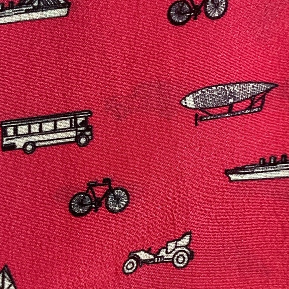 Weekend Max Mara Silk Graphic Print Pink Blouse - Picture 6 of 9